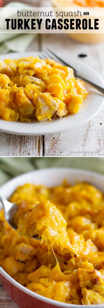 Butternut Squash and Turkey Casserole - Don’t judge a book by it’s cover - this Butternut Squash and Turkey Casserole may not look like much, but it’s packed with flavor and a delicious way to use up turkey leftovers.