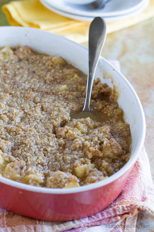 Easy Apple Crumble with Oatmeal and Coconut and a review of My Perfect Pantry by Geoffrey Zakarian