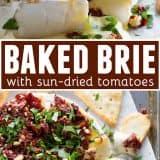 How to make Baked Brie Recipe with Sun-Dried Tomatoes