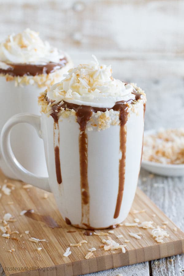 Cashew Coconut Hot Chocolate Recipe - thick and creamy and full of flavor!