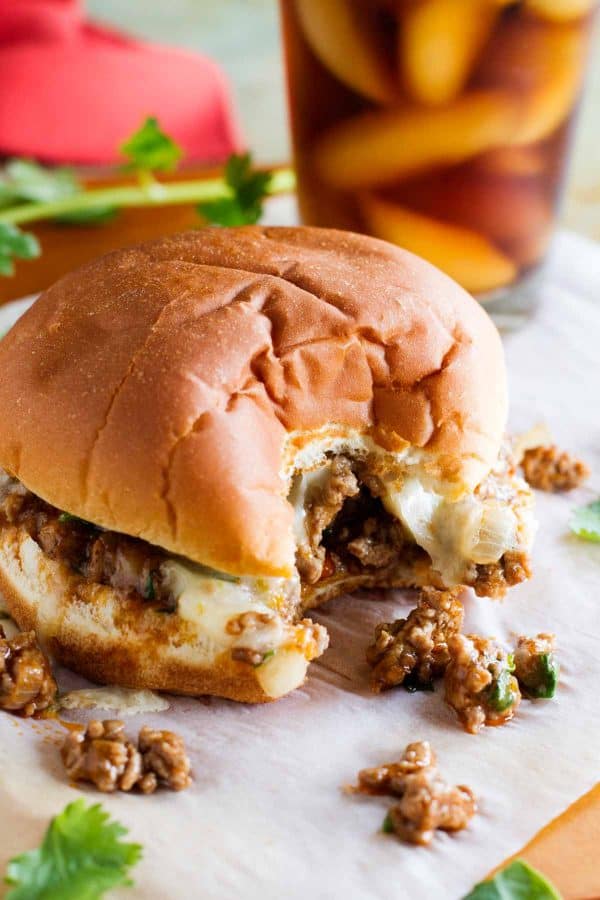 Not your typical sloppy joe recipe, these sloppy joes have an enchilada twist with delicious tex-mex flavors. They are the best sloppy joe recipe! How to make Enchilada Sloppy Joe Recipe