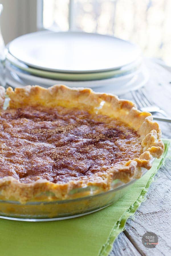 Snickerdoodle Pie - a favorite cookie turned into a pie!