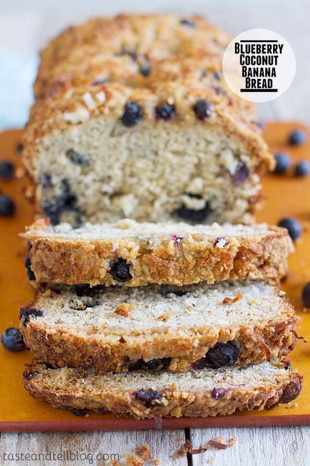 Blueberry Coconut Banana Bread