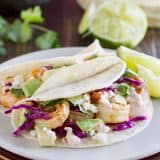 Easy, quick dinner idea - Chipotle Lime Shrimp Tacos recipe