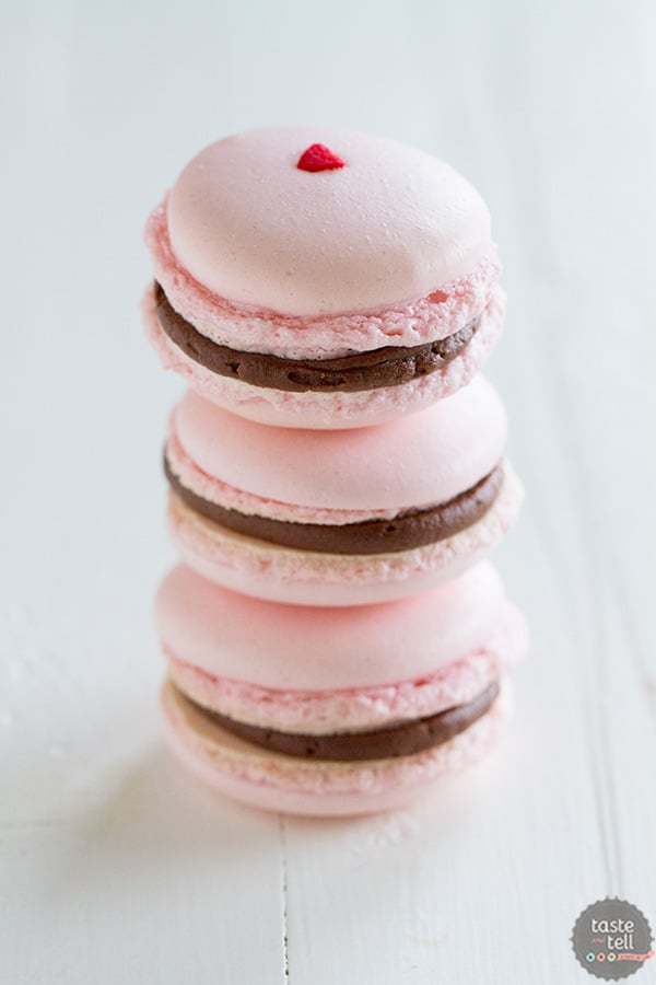 Chocolate filling sales for macarons