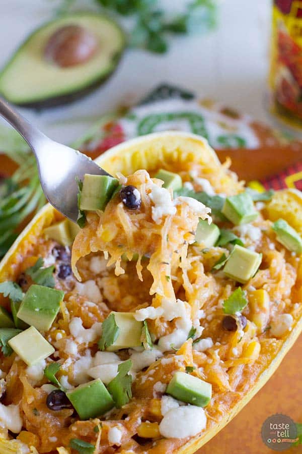 Easy and good for you - Southwestern Stuffed Spaghetti Squash recipe