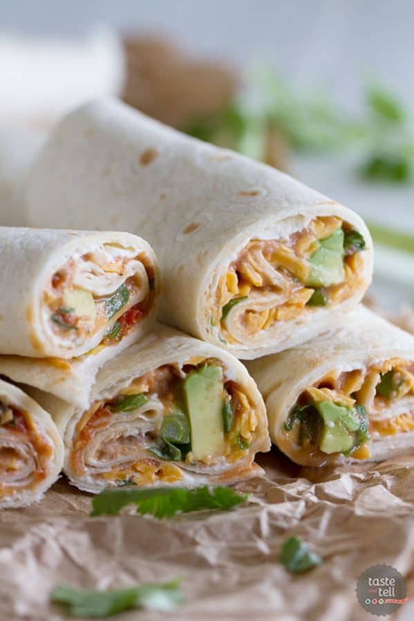 Vegetarian Wraps with Beans and Cheese - Taste and Tell