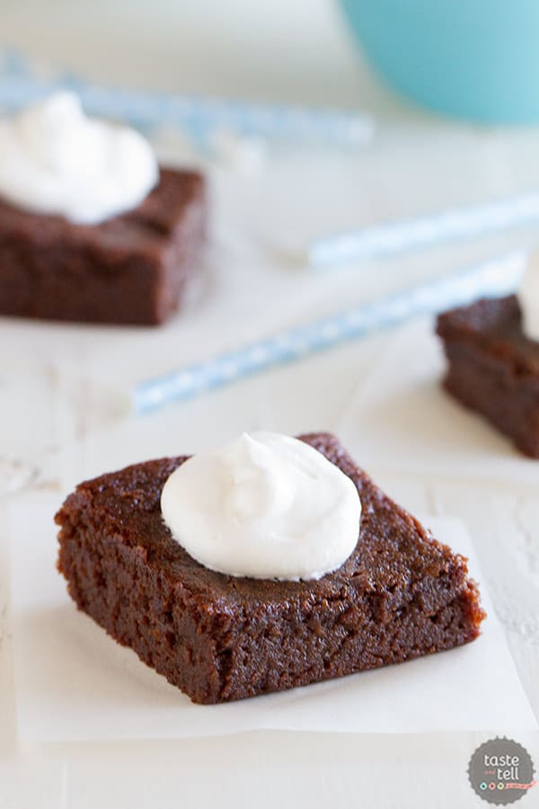 Coconut Flour Brownies - rich and fudgy, you will not believe these are grain free!