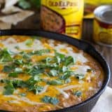 Hot Beef and Bean Dip - a crowd pleasing dip for any occasion!