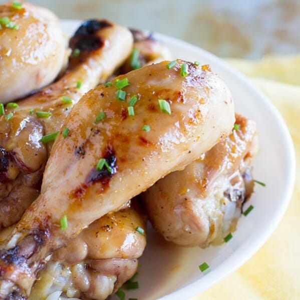 Pineapple Lime Broiled Chicken Drumsticks - an easy weeknight dinner.