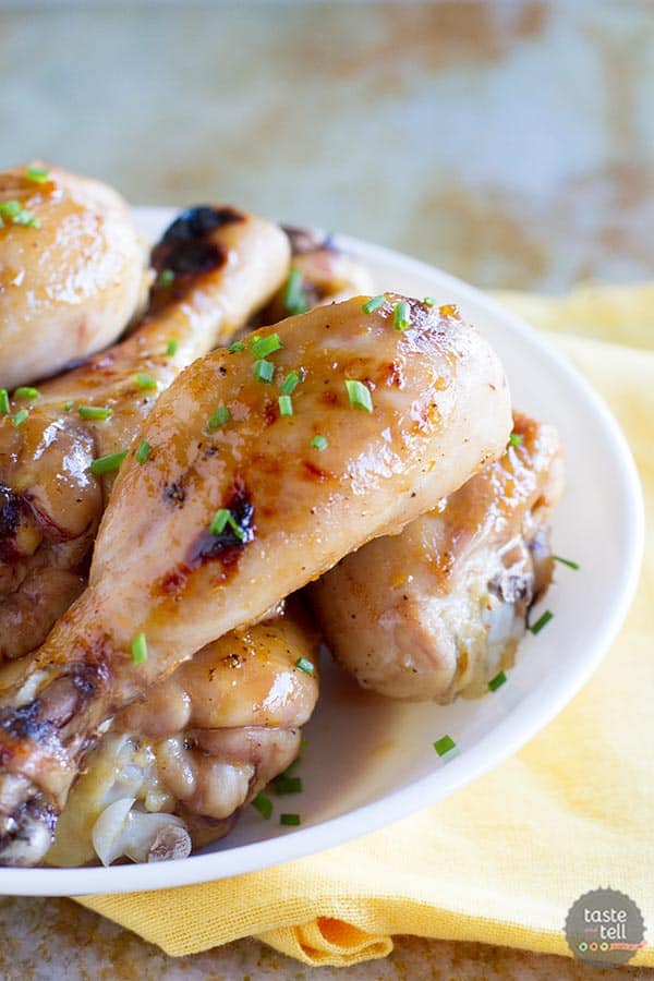 Pineapple Lime Broiled Chicken Drumsticks - an easy weeknight dinner.