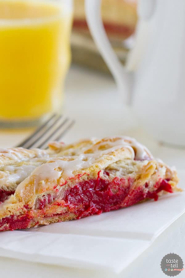 Red Velvet Cream Cheese Danish - a fun and festive breakfast recipe 