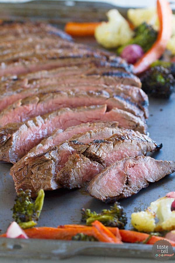 Flank steak is marinated in a mixture of balsamic vinegar, mustard and spices and then grilled to perfection in this Balsamic Grilled Flank Steak.