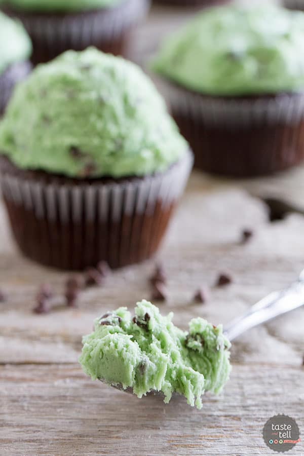 Mint Chocolate Chip Cookie Dough Frosting Recipe
