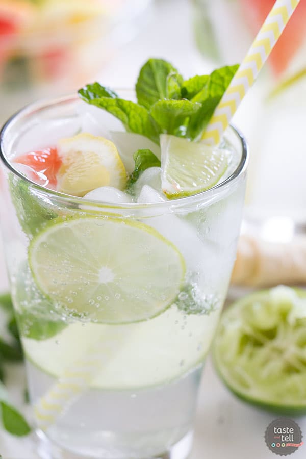 Nojito Mocktail - a non-alchoholic version of the mojito.