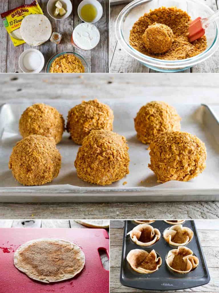 Fried Ice Cream with Cinnamon Tortilla Bowls Taste and Tell