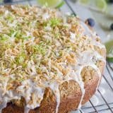 Cake for breakfast? You’d better believe it! This Blueberry, Lime and Coconut Breakfast Cake is dairy-free, super moist and packed with lots of tropical flavor.