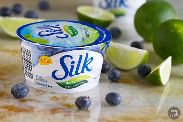 Blueberry Lime and Coconut Breakfast Cake using Silk® Dairy-Free Yogurt Alternative