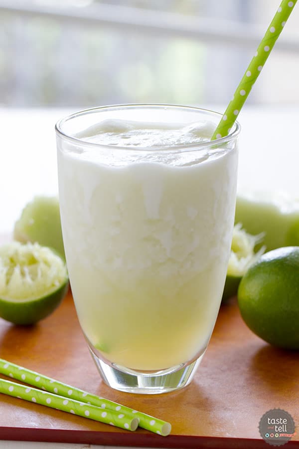 Perfect for summer, this Honeydew Lime Smoothie is sweet and a bit tart and full of melon flavor.