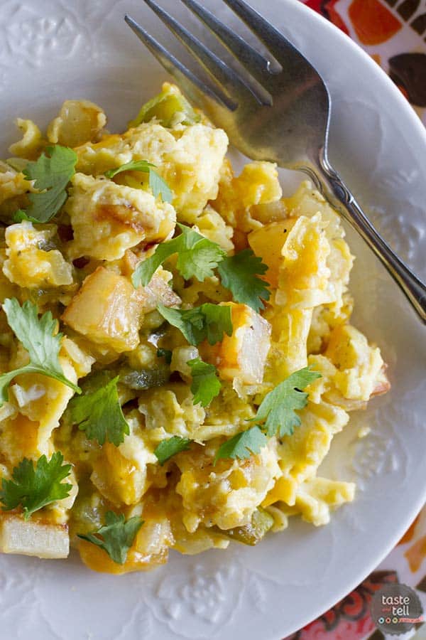 Recipe for Poblano Chile Scramble - Taste and Tell