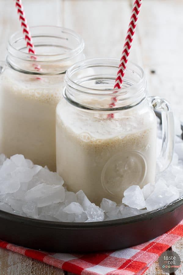 Got a craving for a root beer float but need something a little slimmer? This Root Beer Float Smoothie hits the spot at just a fraction of the calories of the real deal!
