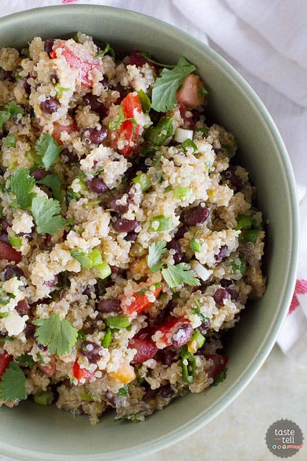 Tomato and Black Bean Quinoa Salad - www.tasteandtellblog.com