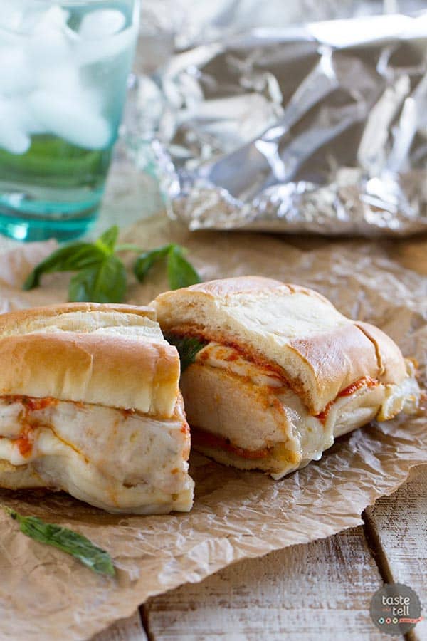 Oven Baked Chicken Parmesan Sandwiches recipe