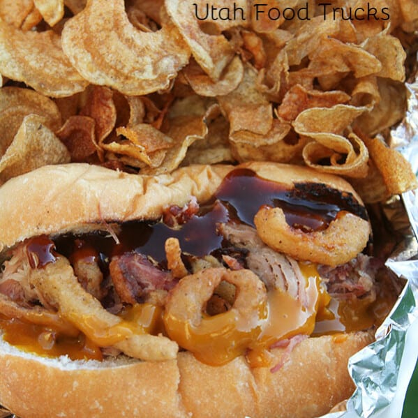 Battle Creek BBQ - a Utah Food Truck serving some of the best BBQ - from ribs to turkey legs to pulled pork sandwiches. Do not forget the freshly made chips!
