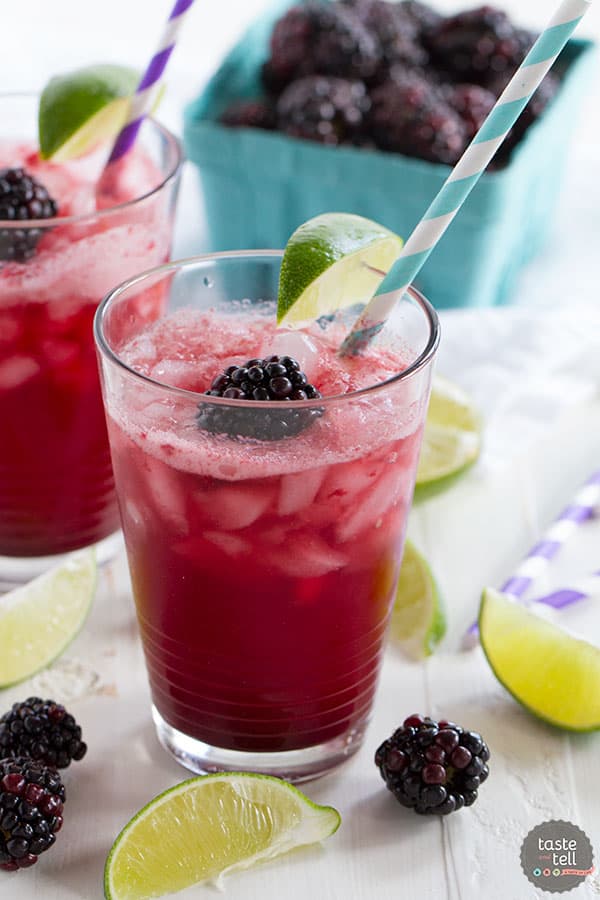 Blackberry Lime Soda Taste and Tell