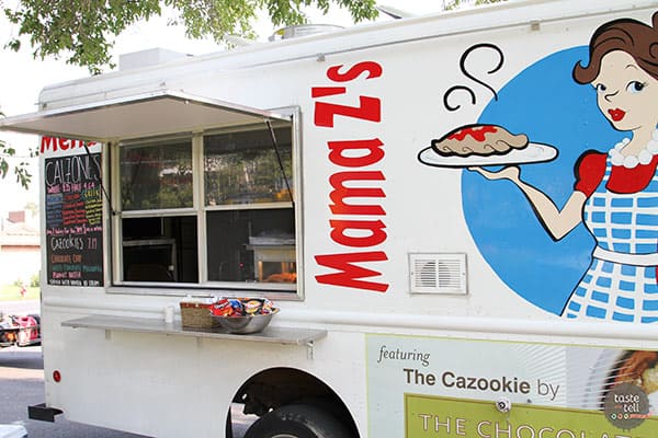 Mama Zs - a Utah food truck serving gourmet calzones with creative fillings.