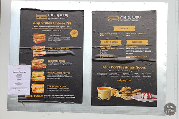 Melty Way - a Utah food truck serving gourmet grilled cheese sandwiches.