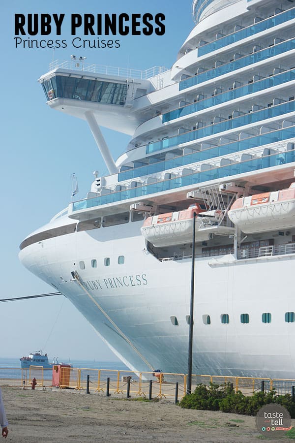 A look at the Ruby Princess - on of the Princess Cruises ships.