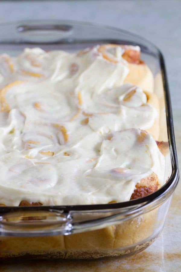 Mashed sweet potatoes make these rolls super tender and soft and the orange cream cheese glaze takes these Sweet Potato Cinnamon Rolls with Orange Cream Cheese Frosting to a new level!