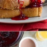 Fancy enough for a holiday, but easy enough for a weekday breakfast, this Coconut Crusted Oven Baked French Toast with Cranberry Syrup is not only stunning, but dairy and egg free as well!