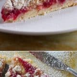 The perfect fall dessert, this Pear and Raspberry Tart takes advantage of ripe, sweet pears and tart raspberries for a beautiful tart that is worthy of company.