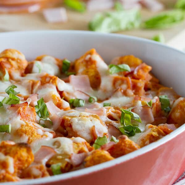 Change up your stuffing this year by making this Pizza Stuffing - stuffing with a pizza twist!