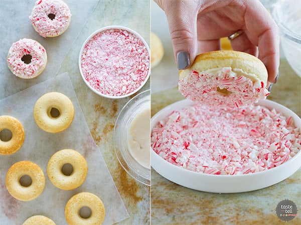 Recipe for Baked Peppermint Donuts
