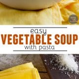 Sometimes all you need is a nice bowl of soup to warm you from the inside out. This Easy Vegetable Soup with Pasta is perfect for an easy lunch or a sick day.