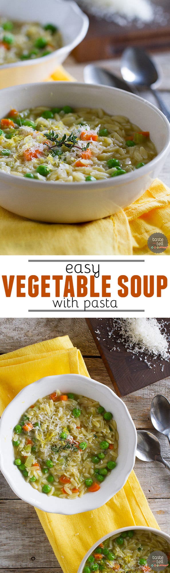 Sometimes all you need is a nice bowl of soup to warm you from the inside out. This Easy Vegetable Soup with Pasta is perfect for an easy lunch or a sick day.