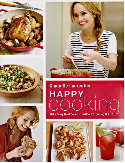 A review of Happy Cooking by Giada De Laurentiis and a recipe for Easy Vegetable Soup with Pasta.