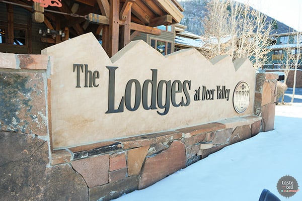 outdoor sign at the lodges at deer valley