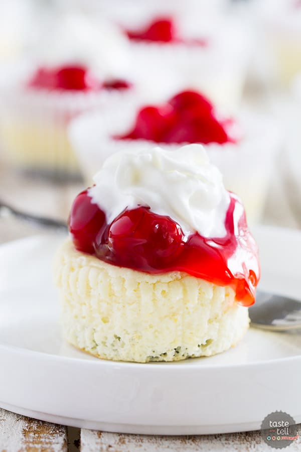 A family favorite since I was a child, these Cherry Cheesecake Tarts have a cookie crust topped with and easy, creamy cheesecake and cherry pie filling. Top the whole thing off with a whoosh of Reddi-wip for the perfect treat!
