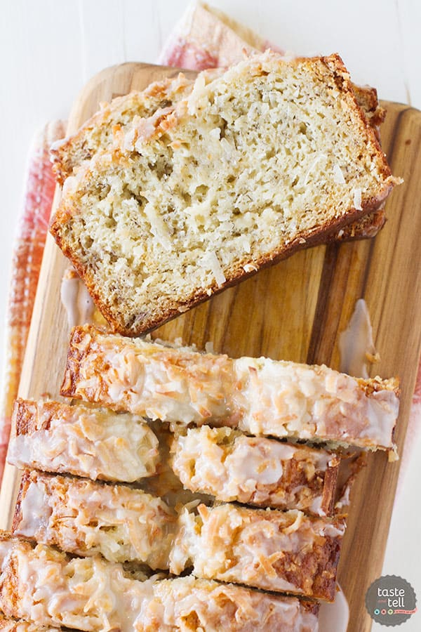 Banana bread gets a bit of a tropical makeover with the addition of coconut and a sweet, citrus glaze in this Citrus Glazed Coconut Banana Bread. Lemon juice or lime juice both work well here, use whatever you have on hand.