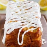 Sweet and lemony, this Lemon Roll Pull-Apart Bread is a great mash up of lemon rolls and pull apart bread. You won’t be able to stop at just one piece!