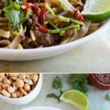 A great use for ground beef, this Beef Satay Noodles Recipe is an easy weeknight dinner that can be spiced up or down depending on your preferences. I could eat this every day!!