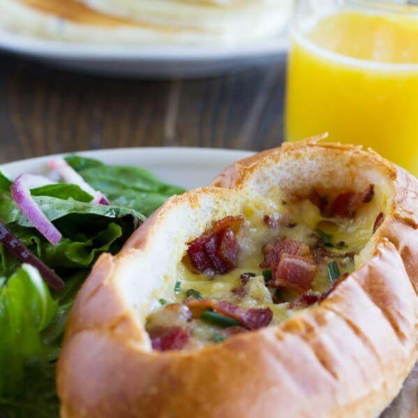 Baked Egg, Bacon and Cheese Boats Taste and Tell