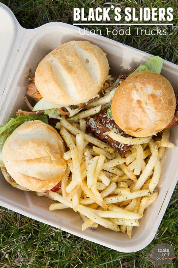 Black's Sliders - a Utah food truck serving locally sourced, hormone and antibiotic free food.