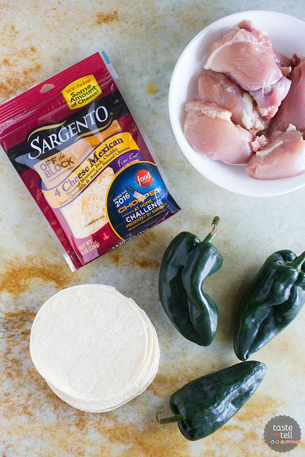 An easy Mexican dinner at home, these Chicken Tostadas with Poblano Cream Sauce have tons of flavor and are perfect for a weeknight. My family loved these!