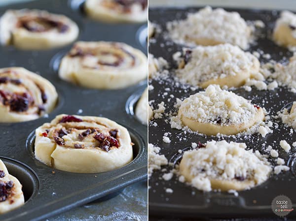 How to make Chocolate Cherry Streusel Rolls