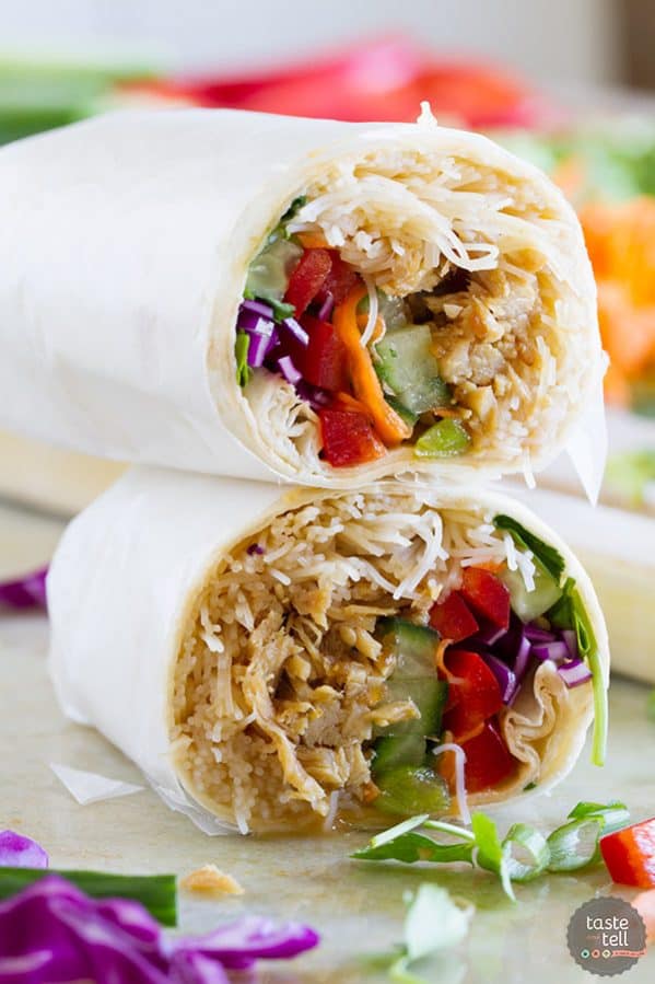 Dinner doesn’t get easier than these Easy Chicken Teriyaki Wraps! Conquer those busy nights with an easy, good for you weeknight dinner that is done in no time flat.